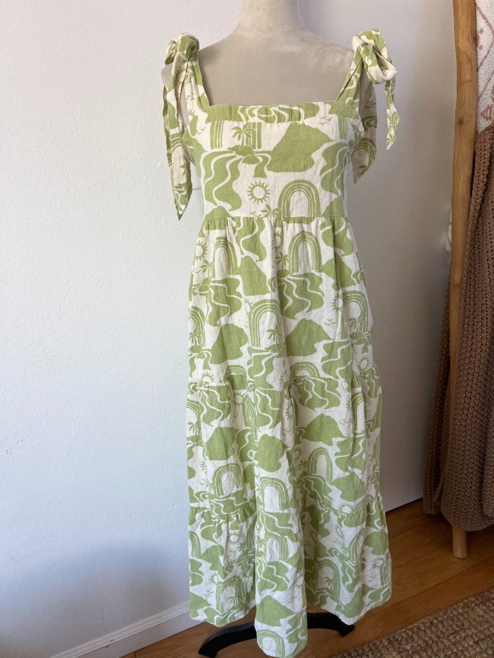 Show Me Your Mumu Arabella Maxi Dress Desert Sands Green
